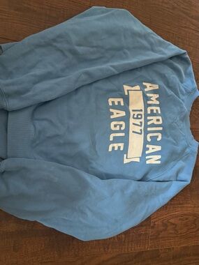 American Eagle Baby Blue Cozy Pullover Sweatshirt